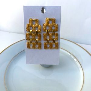 Golden Hinged Earrings.